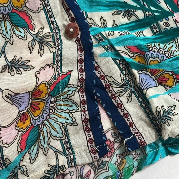 JOHNNY WAS Jade floral short sleeve button down - Picture 3 of 5